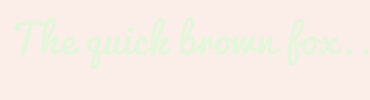 Image with Font Color E5F6DD and Background Color FBEEE8